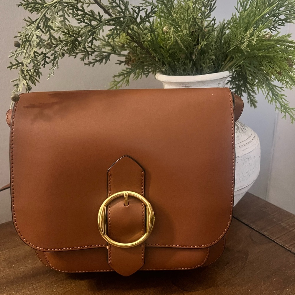 Banana Republic Leather Saddle Bag
